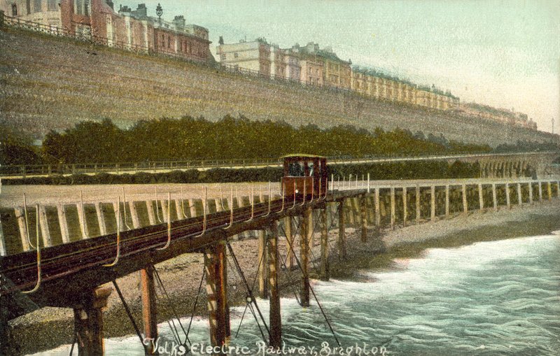 Volks Electric Railway, Brighton (färgfoto) av (after) English photographer