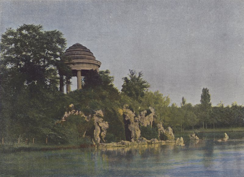 Bois de Vincennes, sjön Saint-Mande (färgad bild) av (after) French Photographer