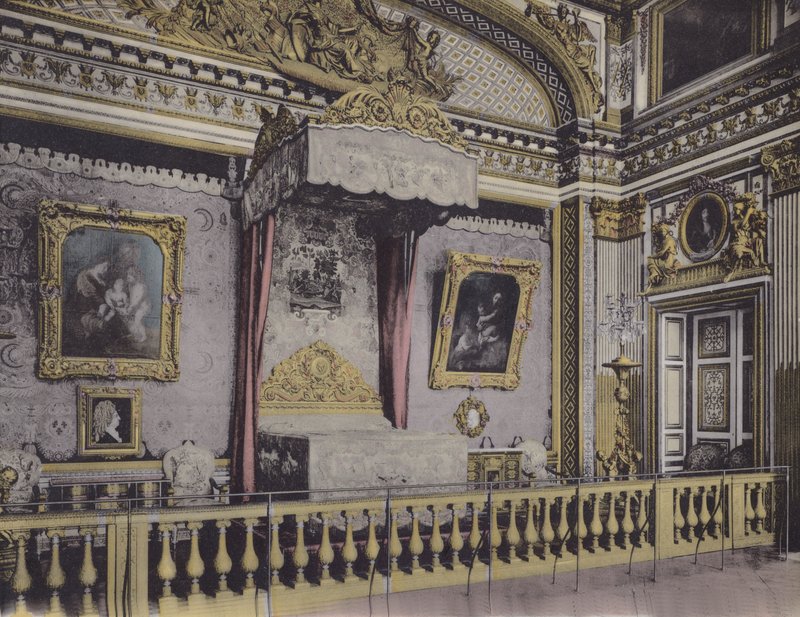 Chambre de Louis XIV, Louis XIV sovrum (färgat foto) av (after) French Photographer