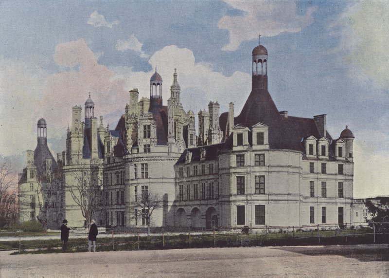 Chateau de Chambord (färgad bild) av (after) French Photographer