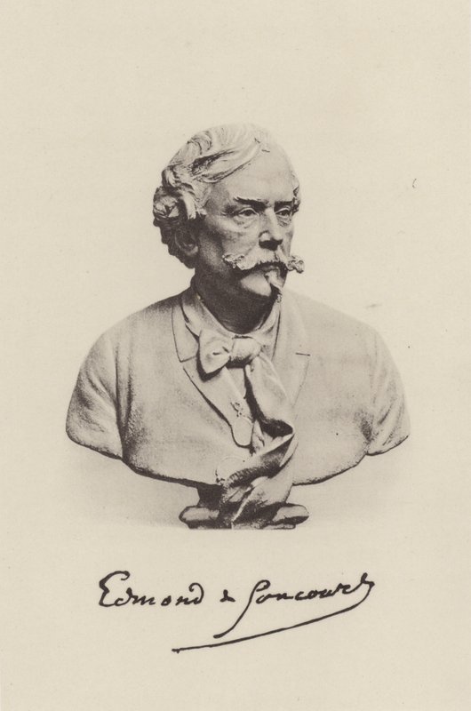 Edmond de Goncourt, fransk författare (s/v foto) av (after) French Photographer