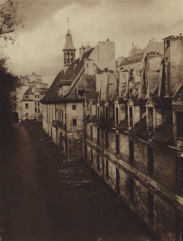 Interiören på Hospice des Menages 1868 (s/v foto) av (after) French Photographer