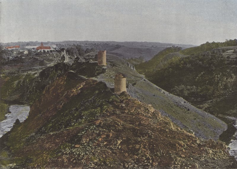 La Creuse mellan Gargilesse och Crozant (färgad bild) av (after) French Photographer