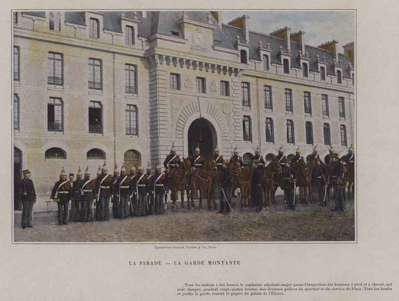 The Parade, The Rising Guard (färgad bild) av (after) French Photographer