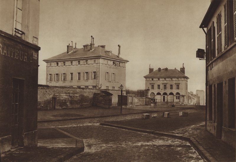 Italiens barriär 1866, med Ledoux paviljonger (s/v foto) av (after) French Photographer