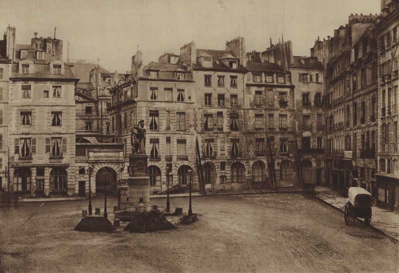 Place Dauphine, del revs 1875 (s/v foto) av (after) French Photographer