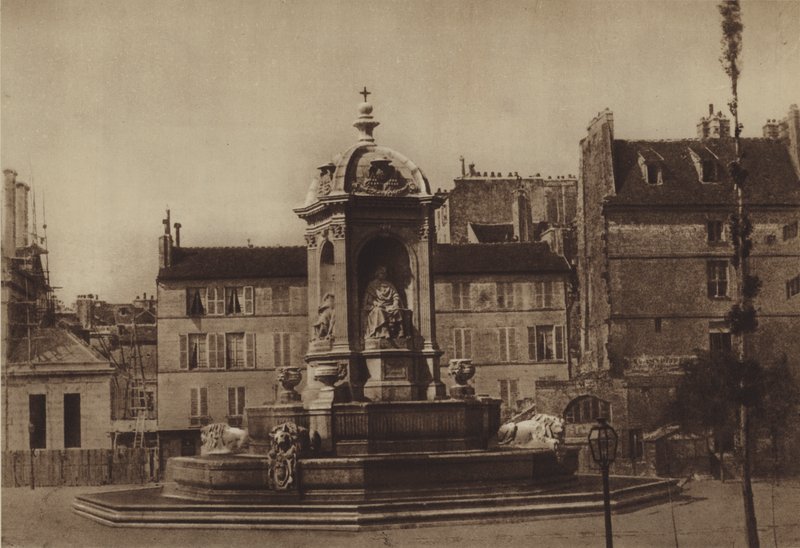Place Saint-Sulpice 1853 (s/v foto) av (after) French Photographer