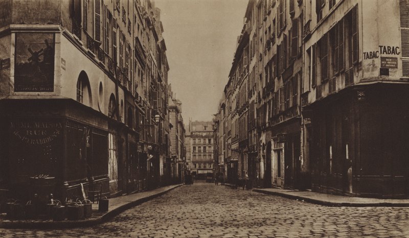 Rue des Moulins runt 1866, revs för att ge plats åt avenue de l