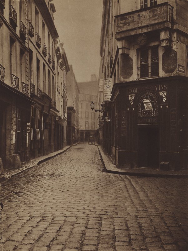 Rue du Four-Saint-Honore, hörnet av rue de Vannes (s/v foto) av (after) French Photographer