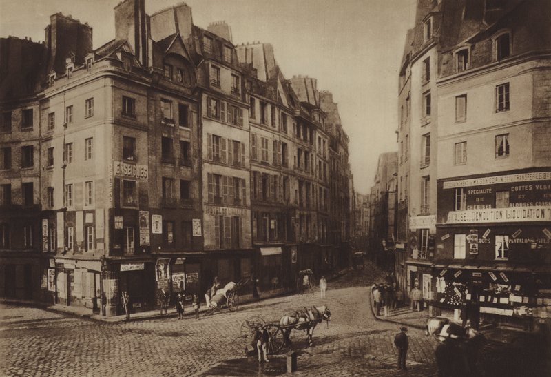 Den gamla Place Maubert (s/v foto) av (after) French Photographer