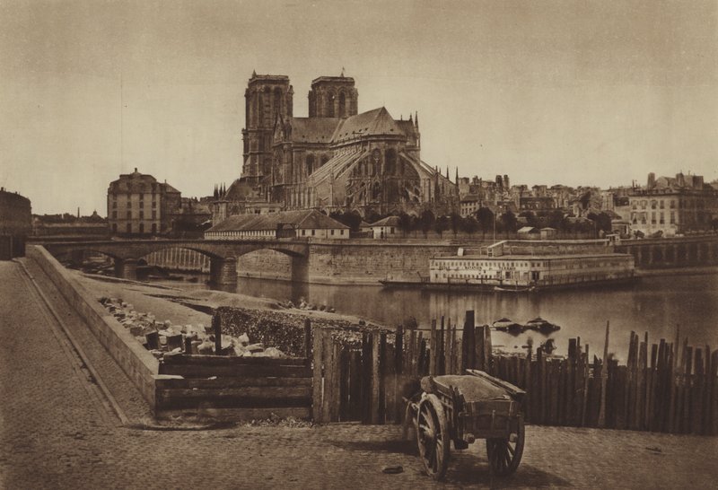 Absiden av Notre-Dame (s/v foto) av (after) French Photographer