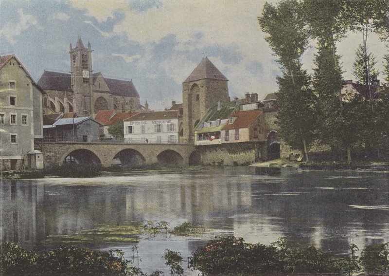 Moret (färgad bild) av (after) French Photographer