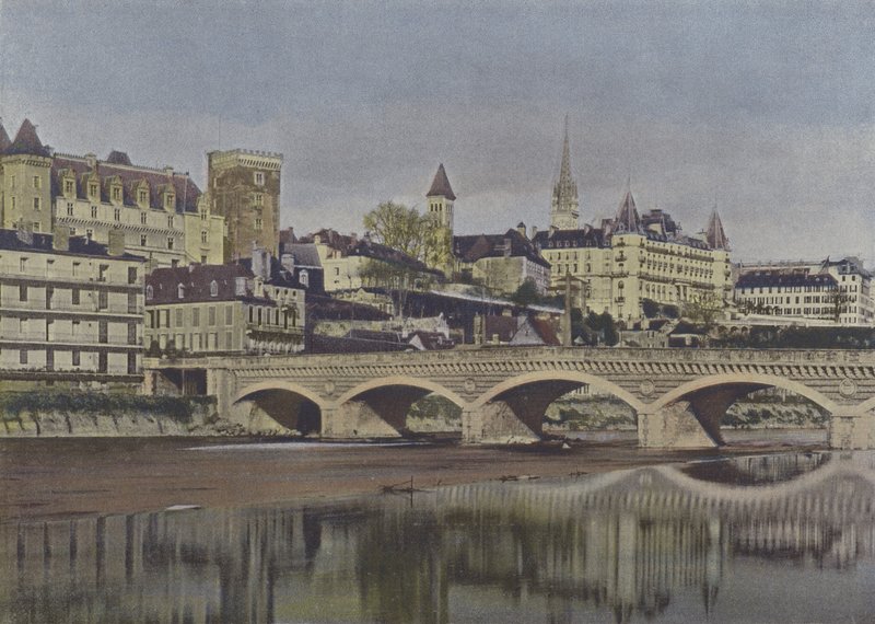 Pau, Vue generale (färgad bild) av (after) French Photographer
