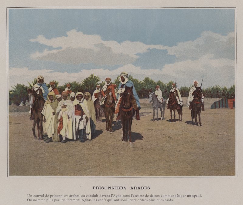 Arabiska fångar (färgat foto) av (after) French Photographer