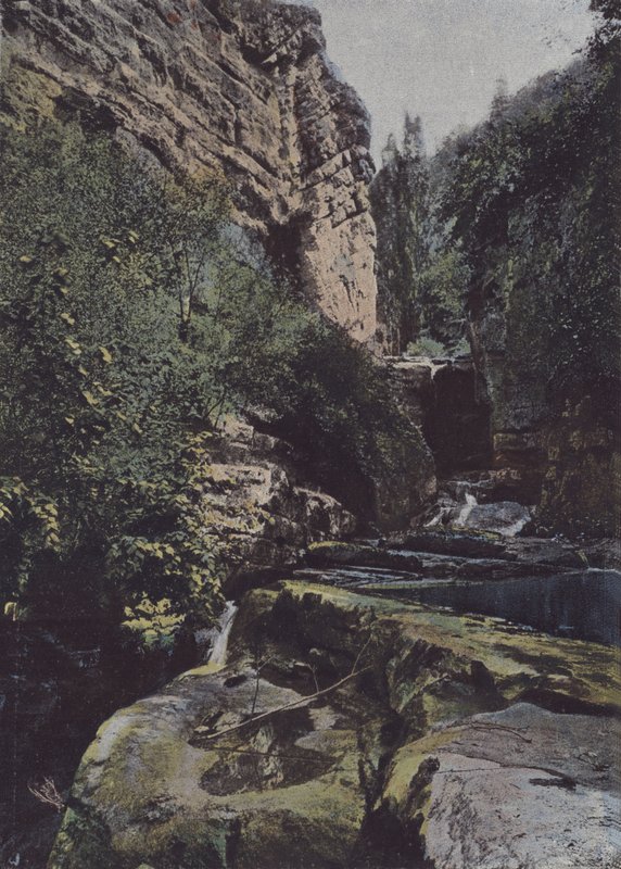 Roc-Amadour, Le Moulin du Saut (färgad bild) av (after) French Photographer