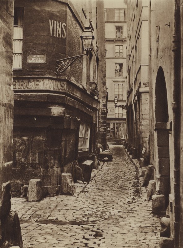 Rue Glatigny 1865, tagen från sidan av kajen (s/v foto) av (after) French Photographer