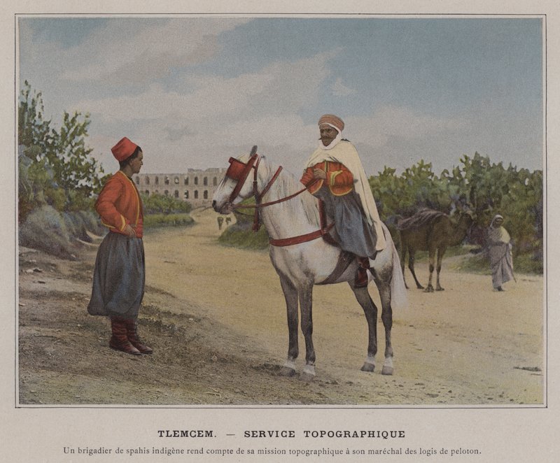 Tlemcen, Topographic Service (färgat foto) av (after) French Photographer