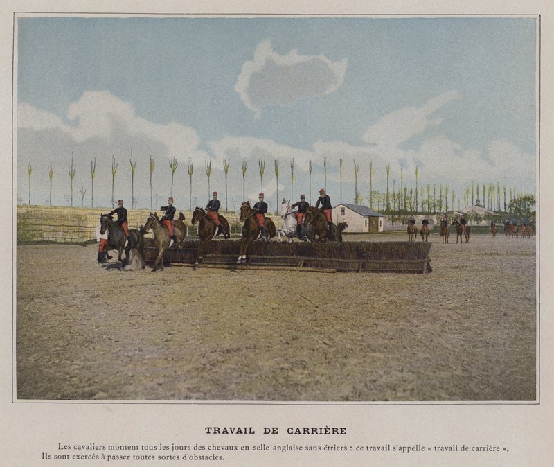 Travail de Carriere (färgad bild) av (after) French Photographer