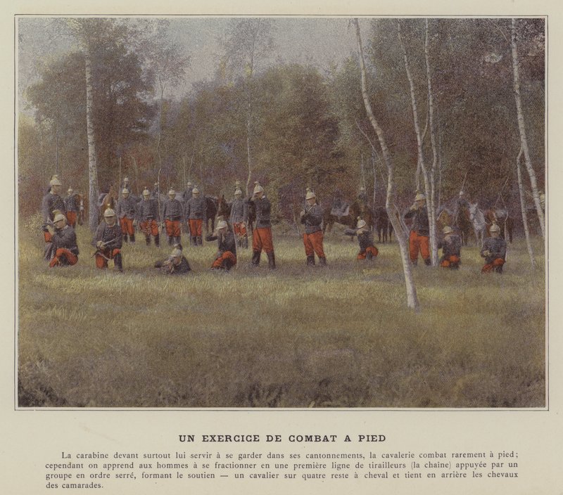 Foot Combat Exercise (färgad bild) av (after) French Photographer