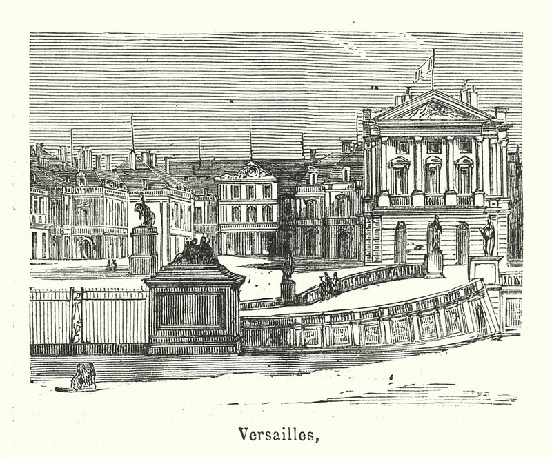 Versailles (gravyr) av (after) French School