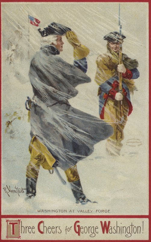 George Washington på Valley Forge av American School