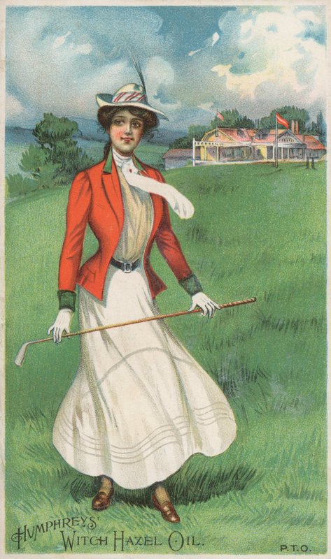 Flicka som spelar golf av American School