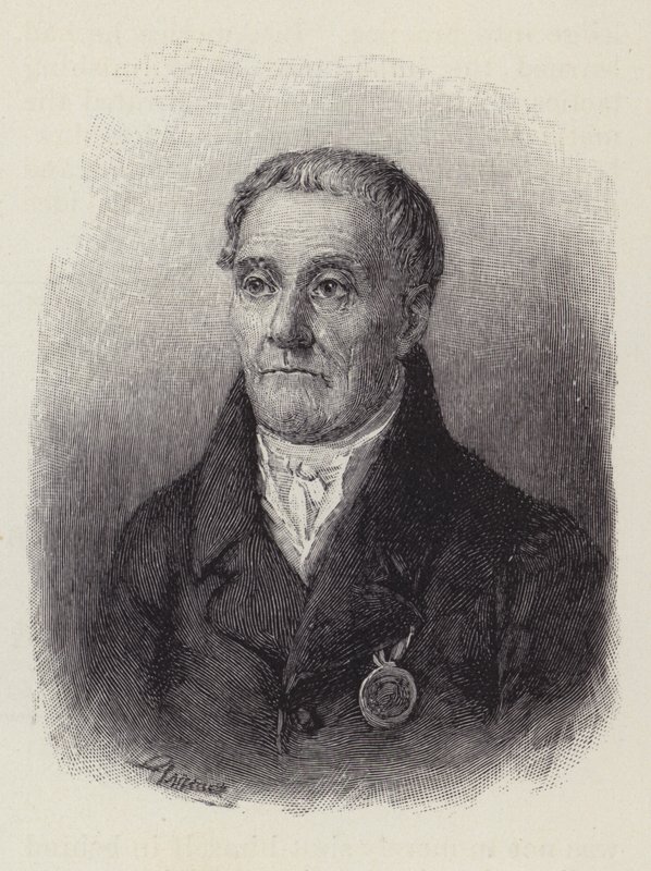 Joachim Nettelbeck, borgmästare i staden Kolberg, Pommern, belägrad av fransmännen 1807 under Napoleonkrigen av American School