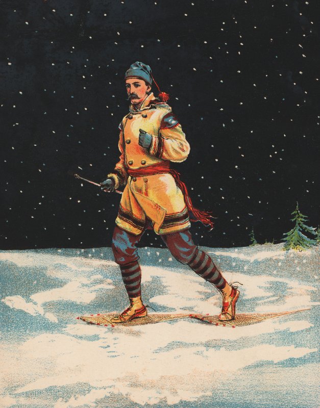 Man snöskor av American School