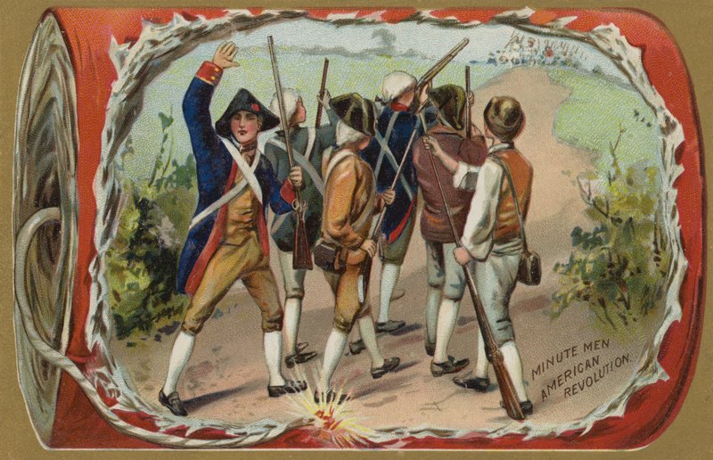 Minute Men, amerikanska revolutionen av American School