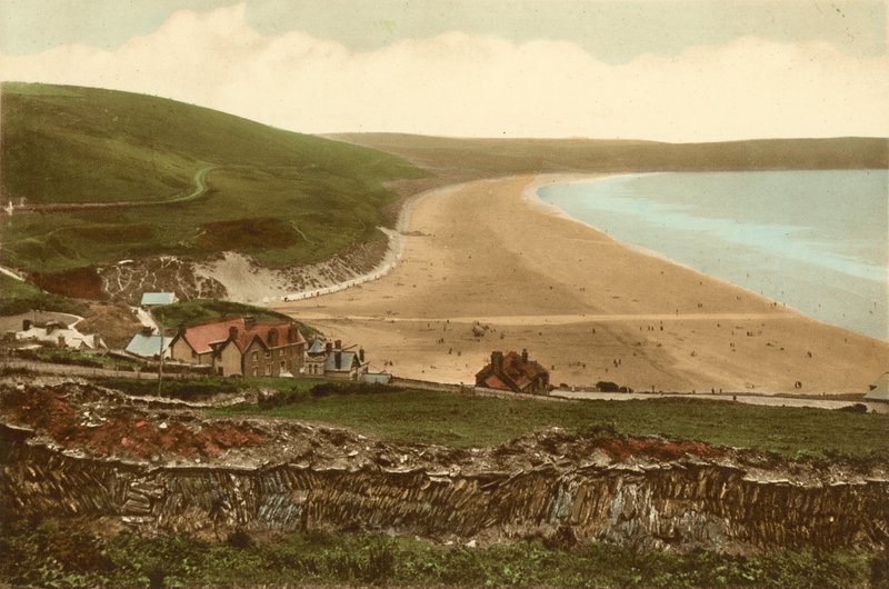 Woolacombe, sanden från Mortehoe av English Photographer