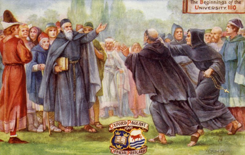 Början av Oxford University, 1110, Oxford Pageant, 1907 av English School