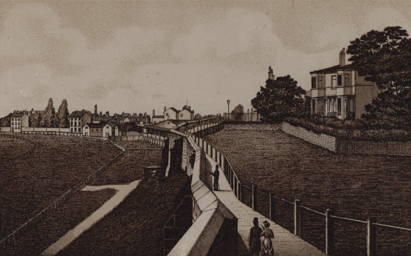 Chester Walls och kapplöpningsbana av English School