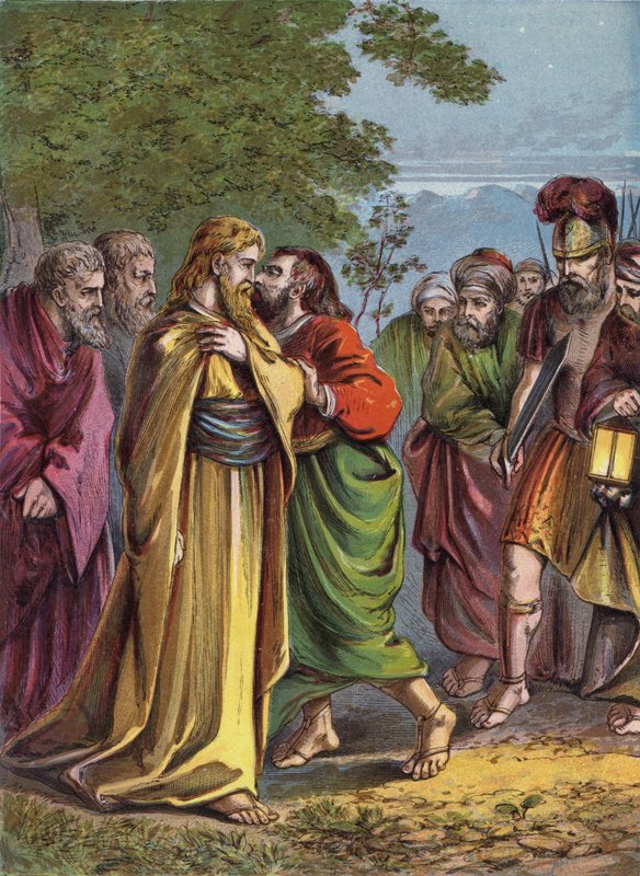Kristus förrådd av Judas av English School
