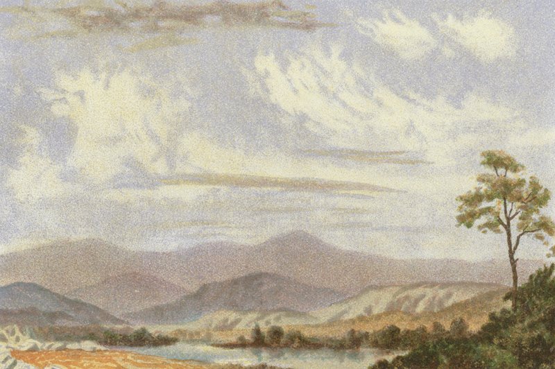 Moln, Cirrus med Stratus Lenticularis av English School