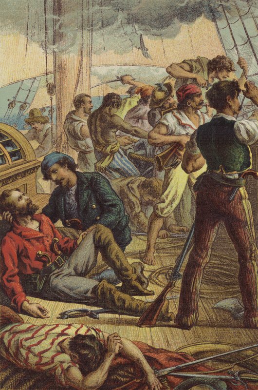 Garibaldi skadad ombord på Scano Pilla av English School