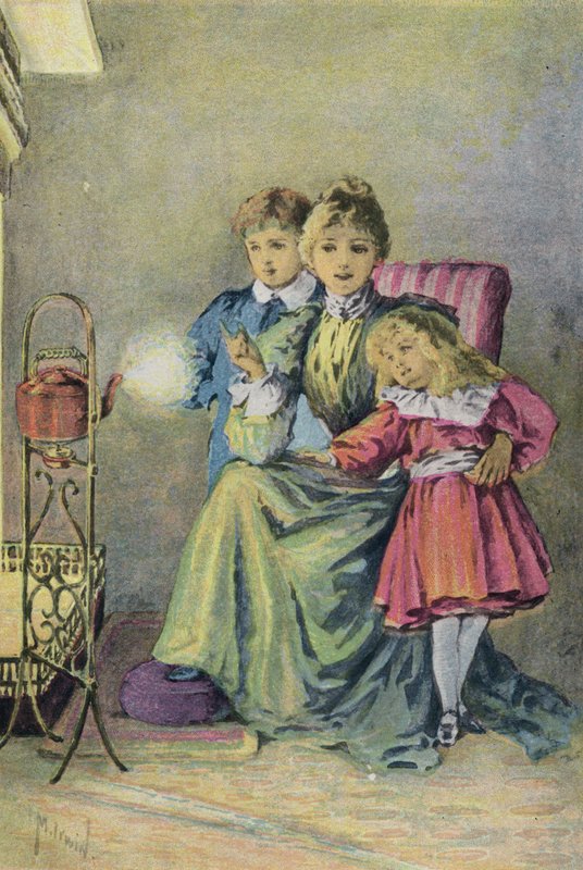 James Watt och ånga från vattenkokaren av English School