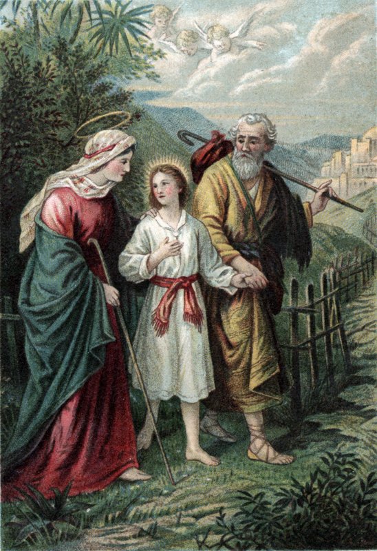 Josef och Maria med Jesus av English School