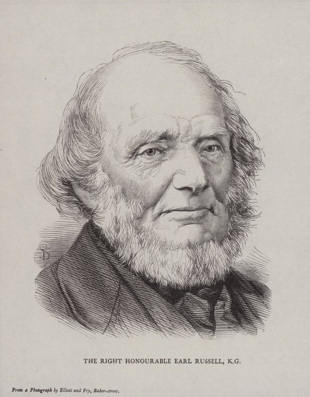 Lord John Russell, 1st Earl Russell, brittisk liberal politiker och premiärminister av English School
