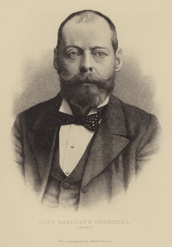 Lord Randolph Churchill, död 1895 av English School