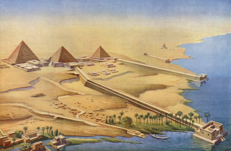 Rekonstruktion av de tre pyramiderna i Abusir av English School