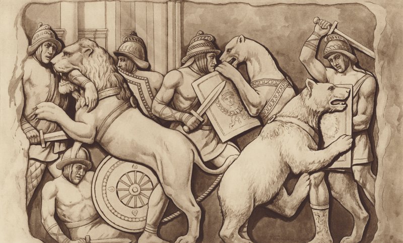romerska gladiatorer av English School