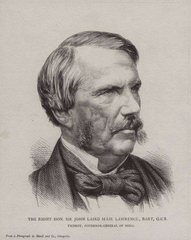 Sir John Laird Mair Lawrence, vicekung och generalguvernör i Indien av English School