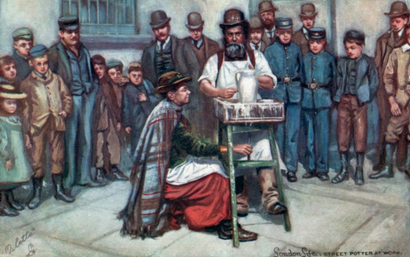 Street Potter på jobbet av English School