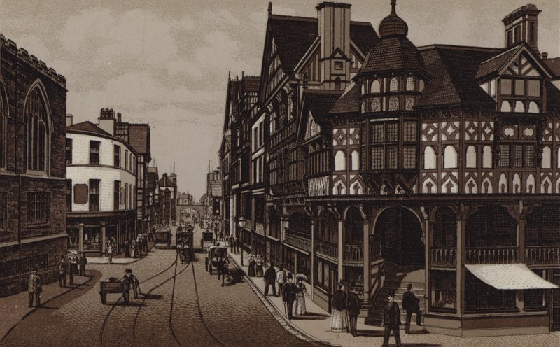 Korset och Eastgate Street av English School