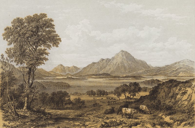 Utsikt över Loch Lomond från söder av English School