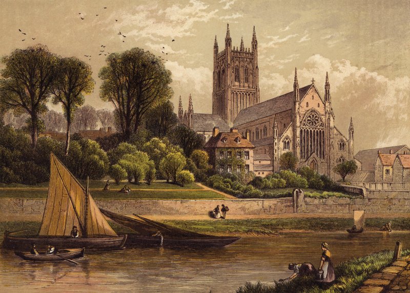 Worcesters katedral av English School