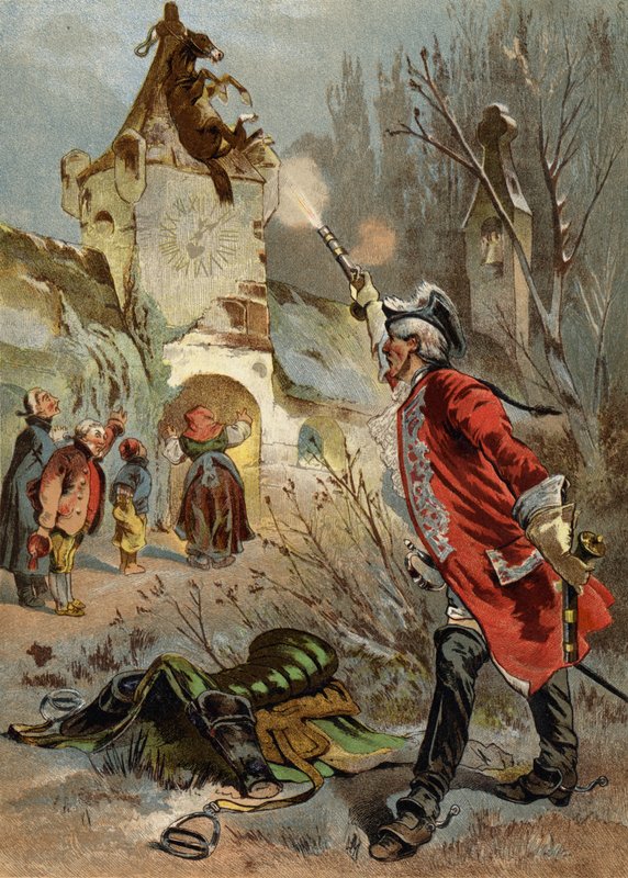 Illustration för Baron Munchausens äventyr av European School