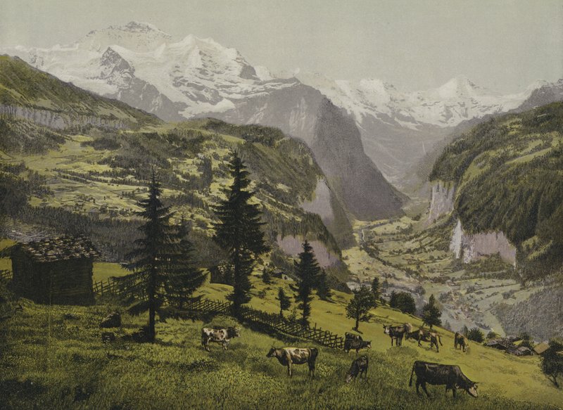 Wengen och Lauterbunnendalen, Bernese Oberland, Schweiz av European School