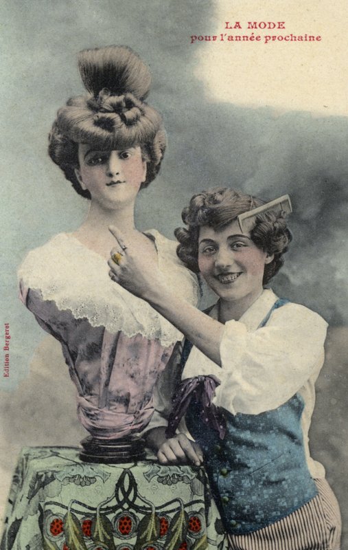 En fashionabel frisyr av French Photographer