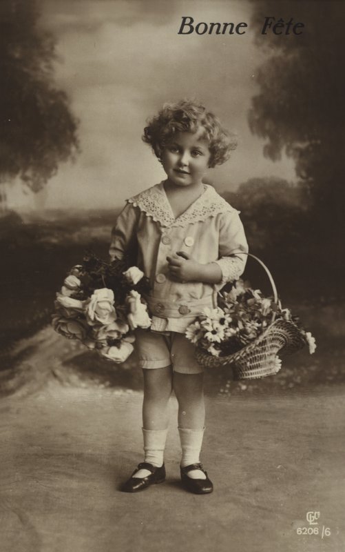 Födelsedagskort med liten pojke av French Photographer